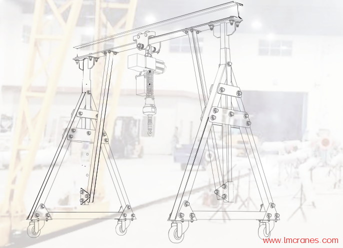 铝合金门架起重机