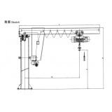 技术参数：旋臂吊 BZ型定柱式旋臂起重机